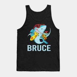 Funny Shark - Bruce Name Tank Top